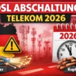 DSL Abschaltung Telekom 2026: Telekom stellt DSL über Kupfer ab und ersetzt es durch Glasfaser-Internet in Deutschland