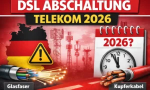 DSL Abschaltung Telekom 2026: Telekom stellt DSL über Kupfer ab und ersetzt es durch Glasfaser-Internet in Deutschland