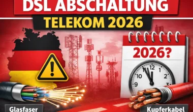 DSL Abschaltung Telekom 2026: Telekom stellt DSL über Kupfer ab und ersetzt es durch Glasfaser-Internet in Deutschland