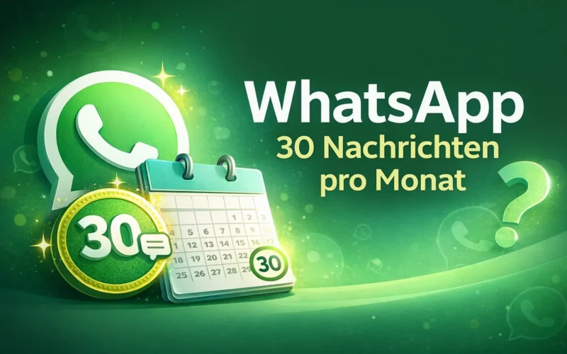WhatsApp 30 Nachrichten pro Monat