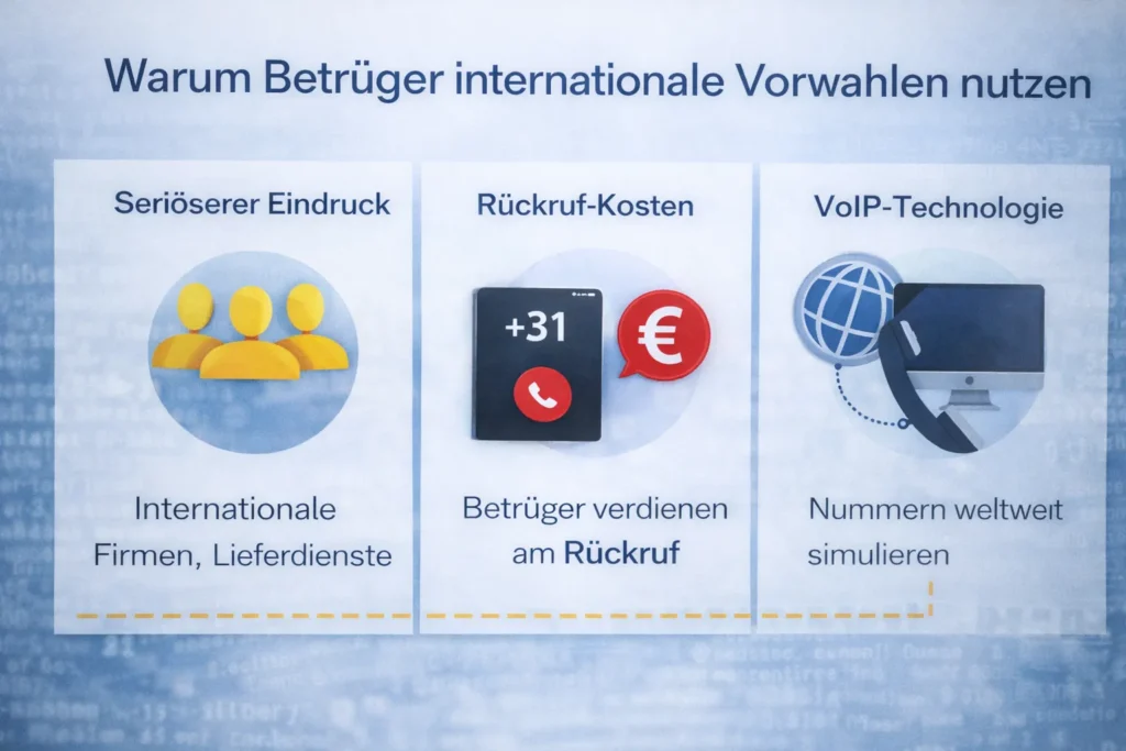 31 Vorwahl Betrug erklärt warum Kriminelle internationale Telefonnummern und VoIP nutzen