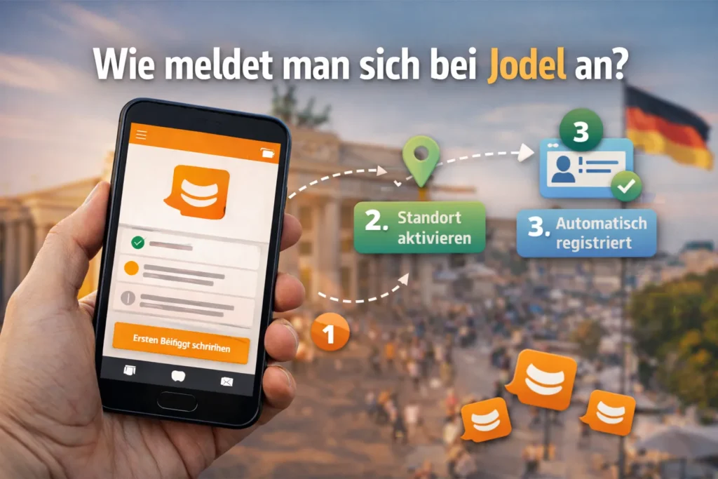 Secret German Jodel Anmeldung – Anleitung wie man sich bei der Jodel App registriert und Beiträge posten kann.