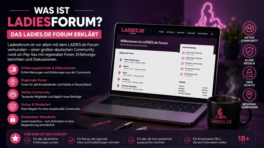 Ladiesforum Forum erklärt: Online-Community mit regionalen Foren, Erfahrungsberichten und Diskussionen