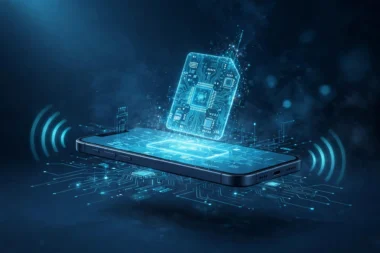 Smartphone mit digitaler eSIM – die SIM-Karte der Zukunft