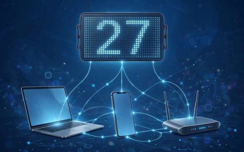 IP-Adresse einfach erklärt – Symbolbild mit Netzwerk und Adressblöcken