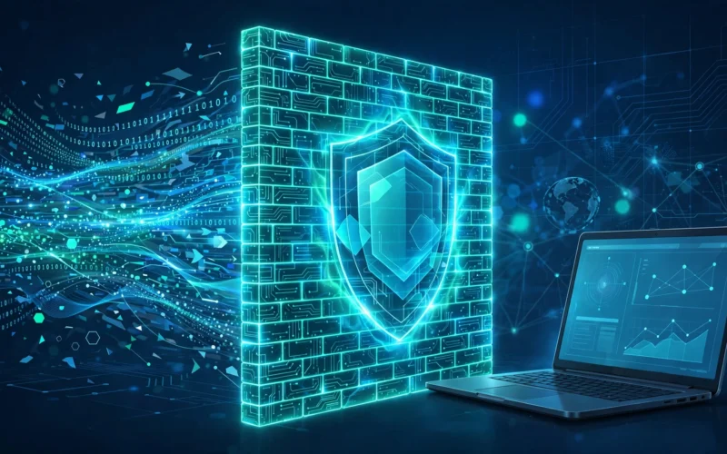 Firewall einfach erklärt – digitales Sicherheitssystem als Brandmauer zwischen Computer und Internet