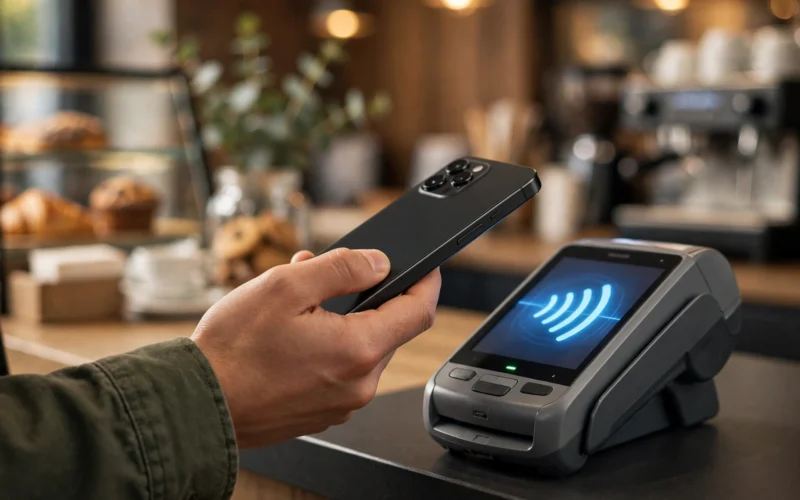 Handy an Kassenterminal: kontaktloses Bezahlen per NFC